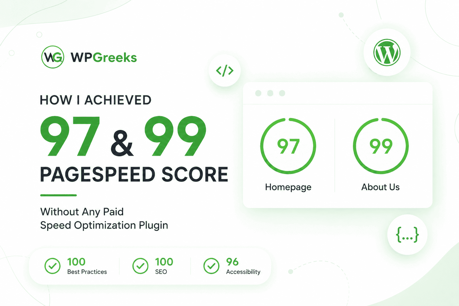 How I Achieved 97 & 99 Google PageSpeed Insights Score Without Using Any Paid Speed Optimization Plugin